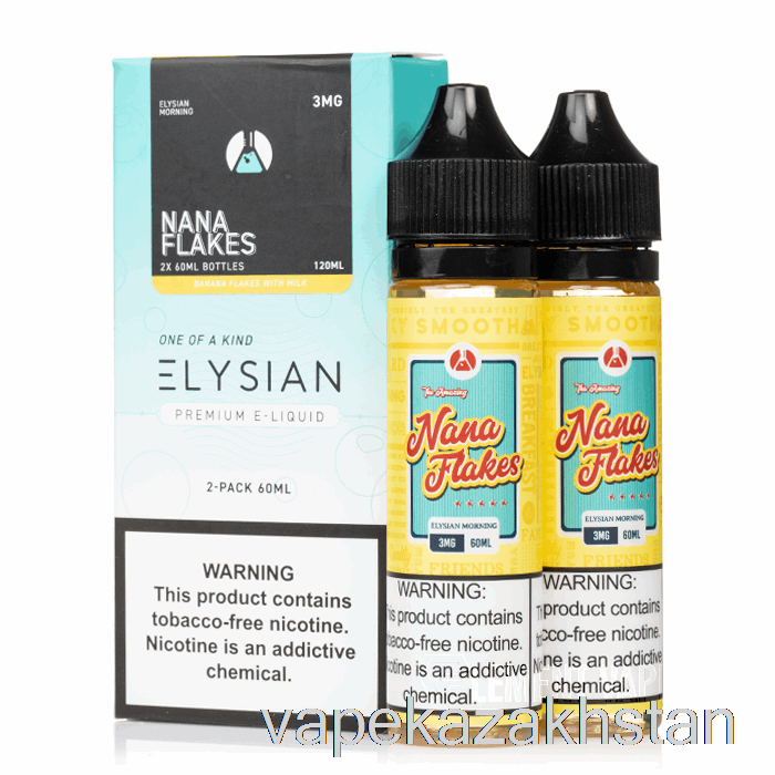Vape Disposable Nana Flakes - Elysian Labs E-Liquid - 120mL 0mg